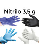 Guantes de Nitrilo Antivírico 3,5g | Pack con 100 Uds.
