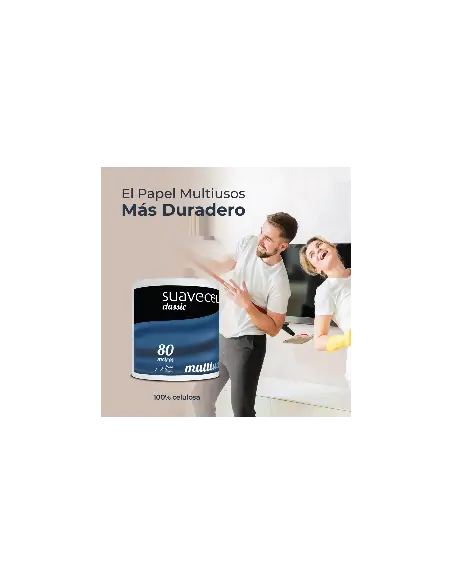 Rollo de Papel Multiusos 2 Capas| 80 metros