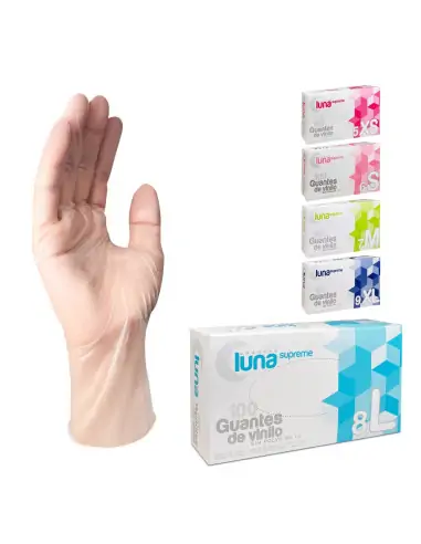 Antiviral Vinyl Powder-Free Gloves | Pack of 100 units