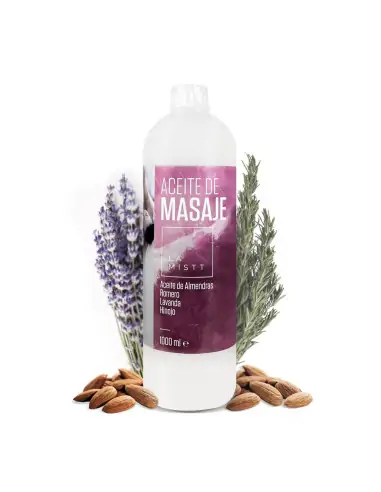 1L La Mistt Almond, Rosemary, Lavender, and Fennel Massage Oil