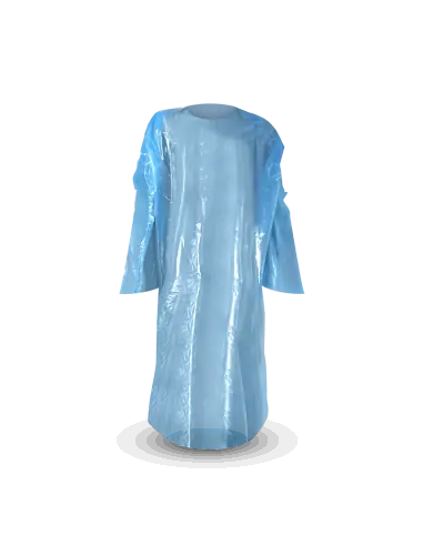 Low Density Blue Polyethylene Gown | Pack of 200 units