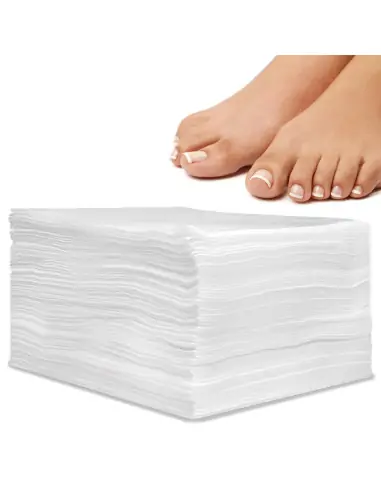 40x50 cm 60 g Black Disposable Pedicure Spunlace Towels | Pack of 100 units