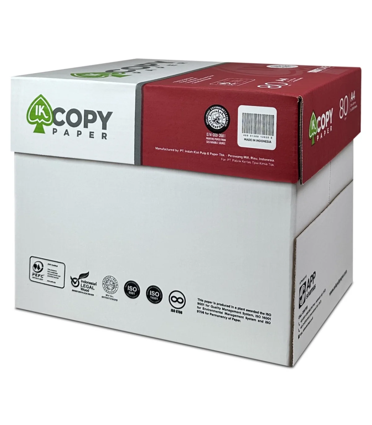 caja de 2500 uds de folios A4