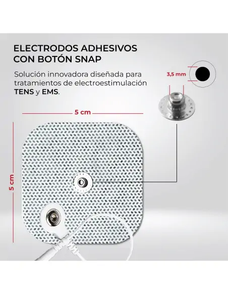 Electrodos Autoadhesivos I Pack 4 uds I 5cm x 5cm