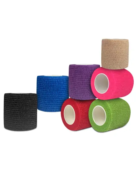 Vendas elásticas cohesivas I Pack de 6 unidades