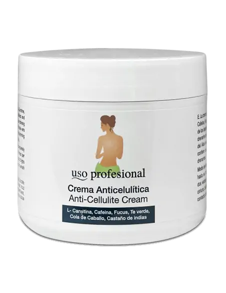 Crema Anticelulítica con Cafeina, Focus y Té verde 500 mL