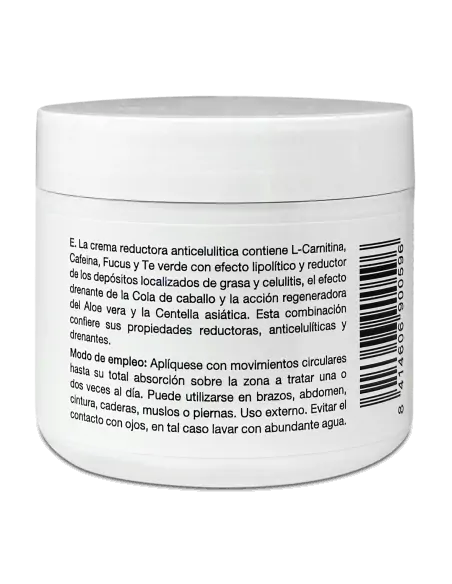 Crema Anticelulítica con Cafeina, Focus y Té verde 500 mL