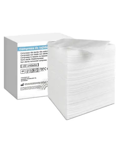 10x10 cm Non-Sterile Gauze | Pack of 100 units