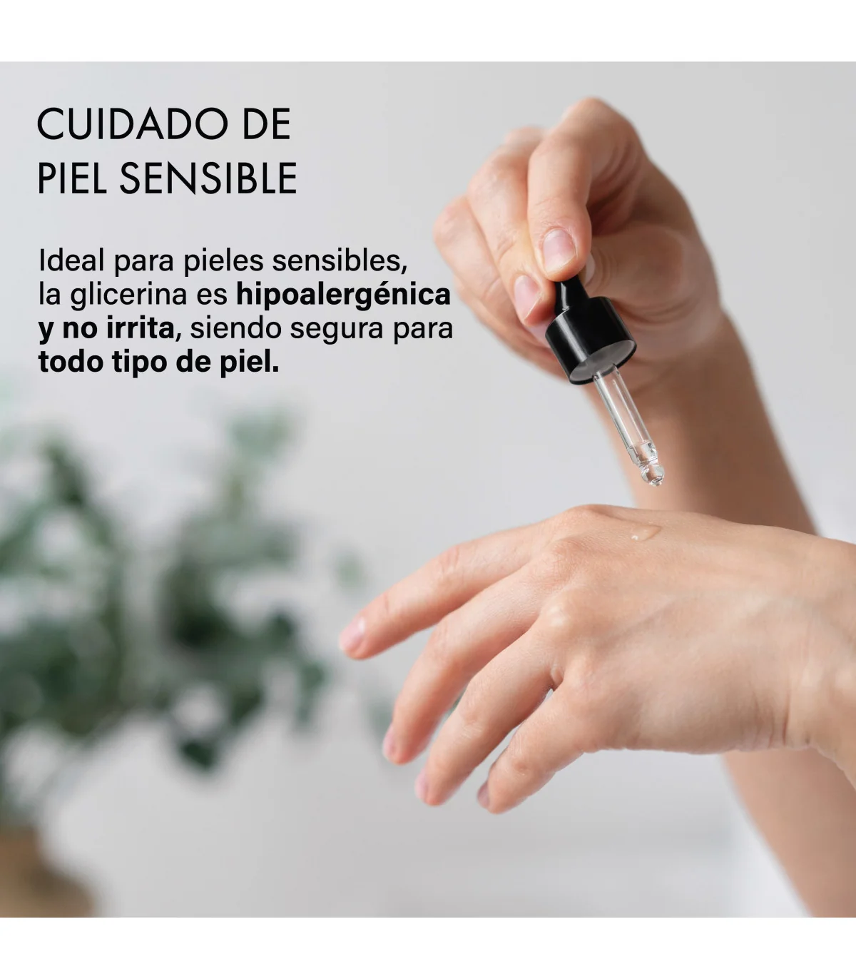 Glicerina Vegetal 100% cuidado de piel sensible