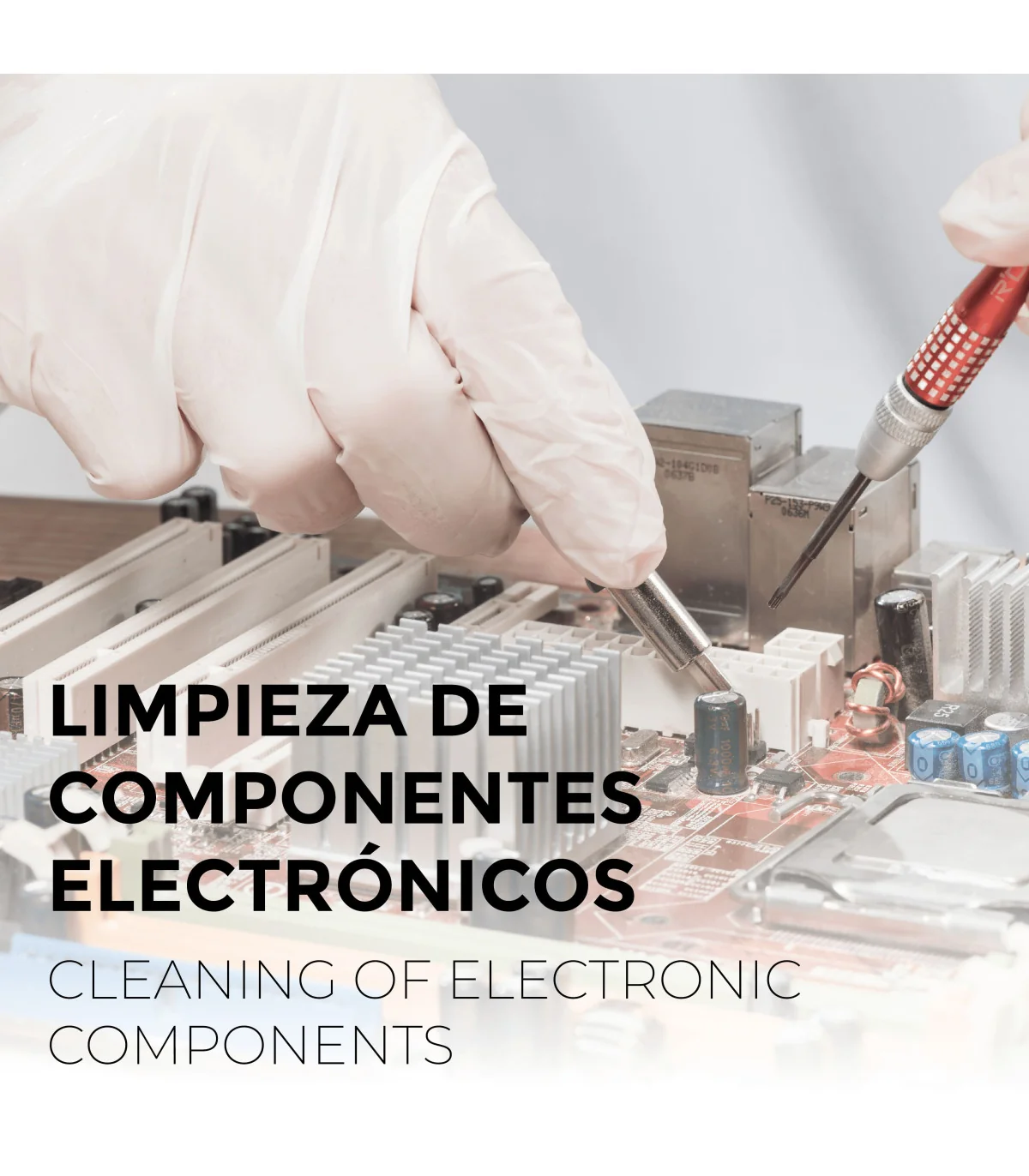 limpieza de componentes eletronicos