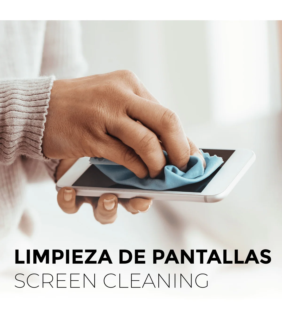 limpieza de pantallas