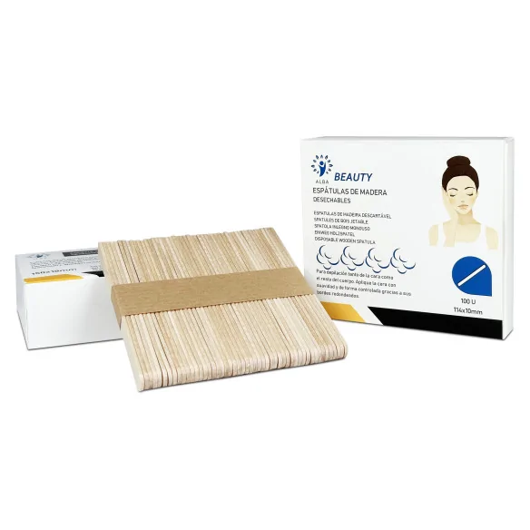 Wooden Facial Spatulas | Pack of 100 units