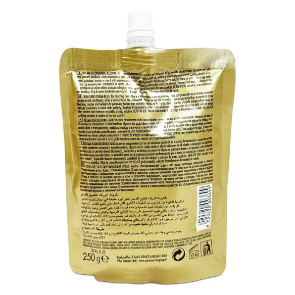 Crème décolorante bleu 250 g Cosmo service Italy
