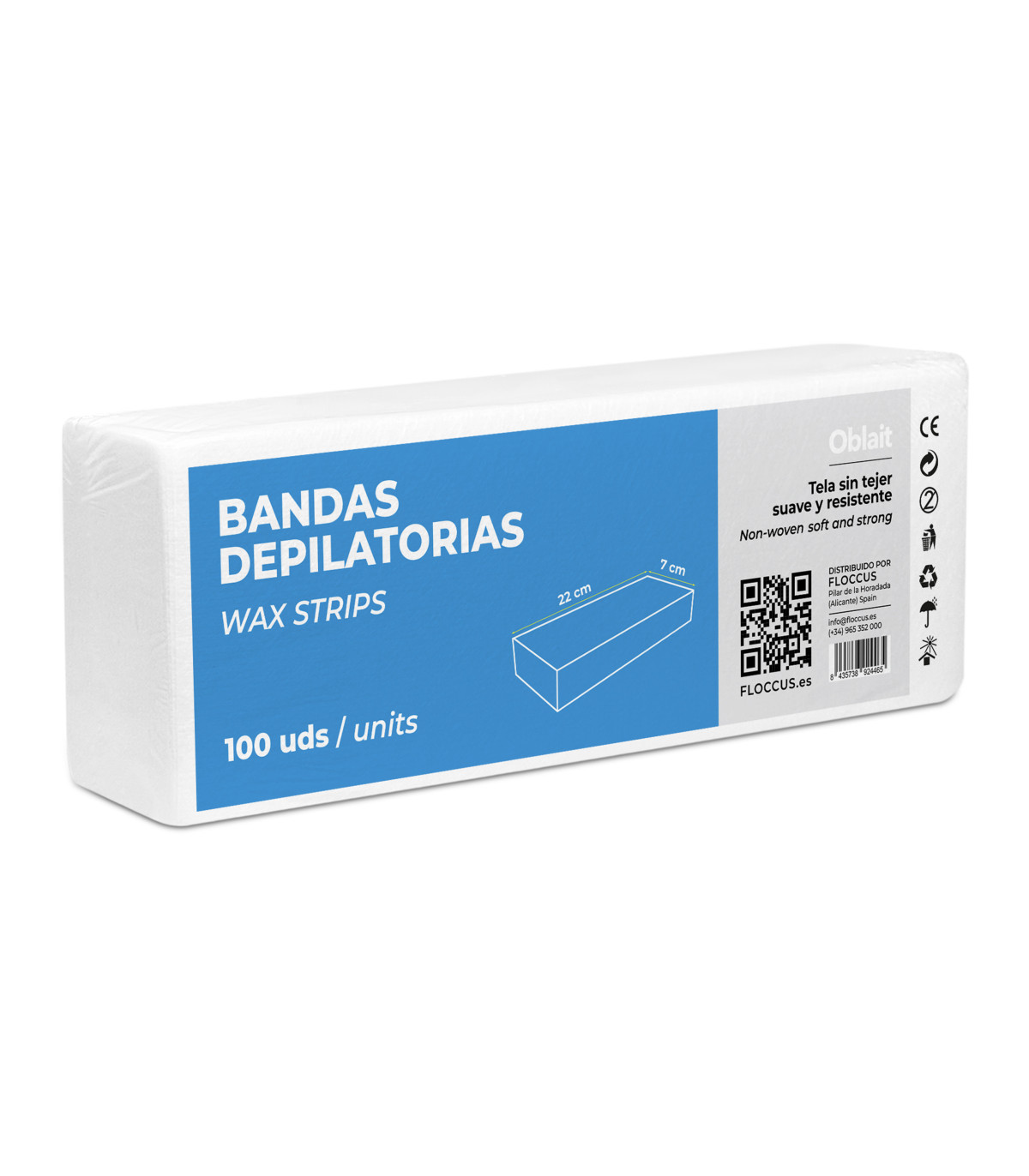 bandas depilatorias frontal