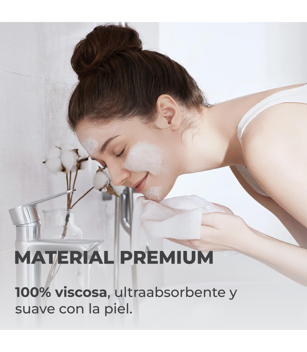 material premium toalla desechable