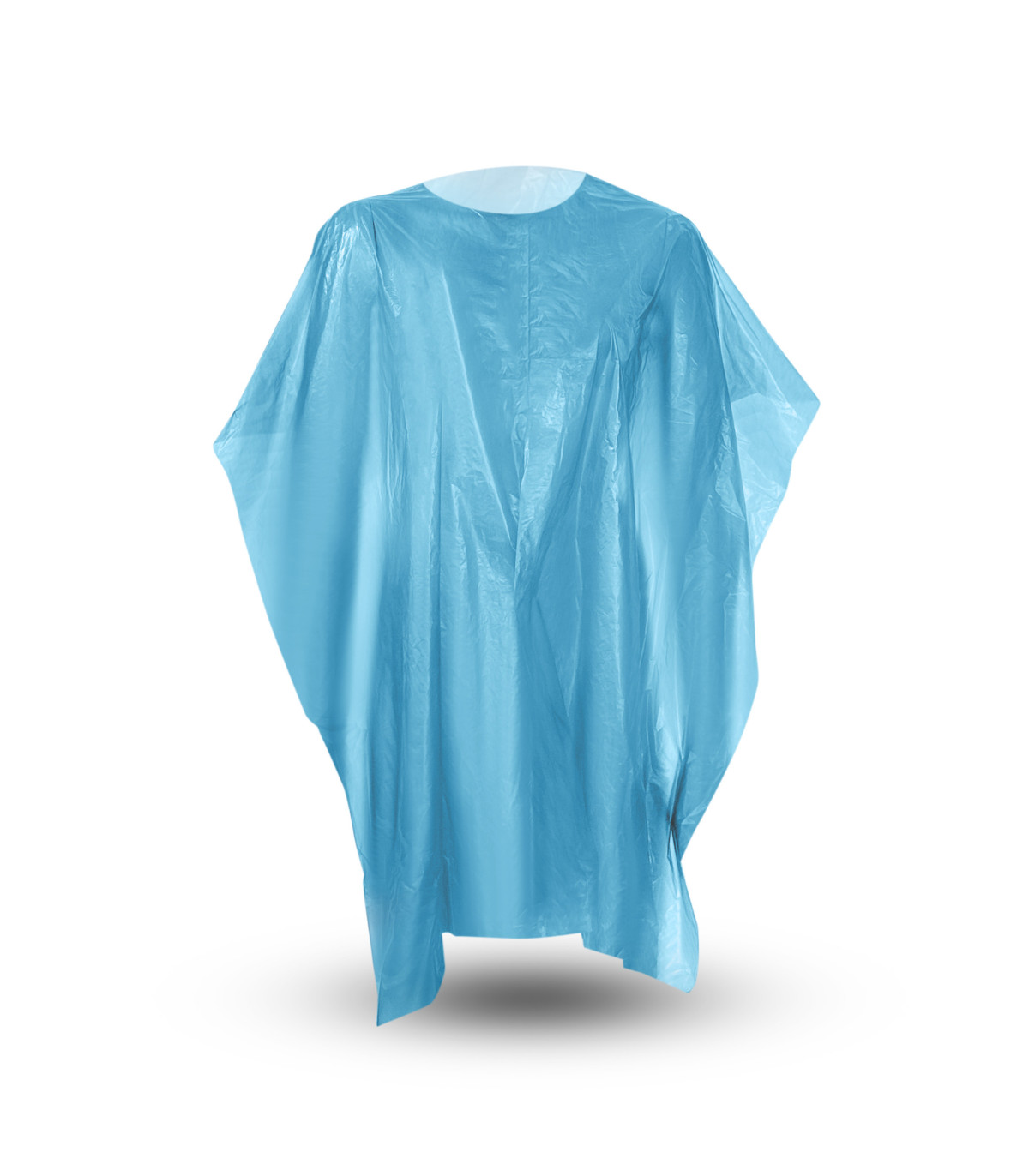 capas peluqueria desechables azul