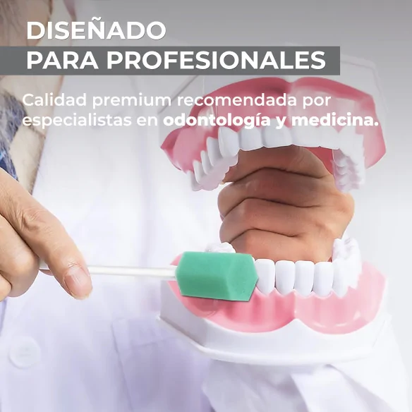 Hisopos Bucales Estériles 14,5 cm x 1,8 cm | Pack con 100 Uds.
