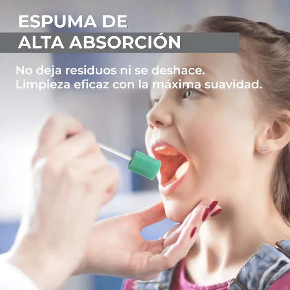 Hisopos Bucales Estériles 14,5 cm x 1,8 cm | Pack con 100 Uds.