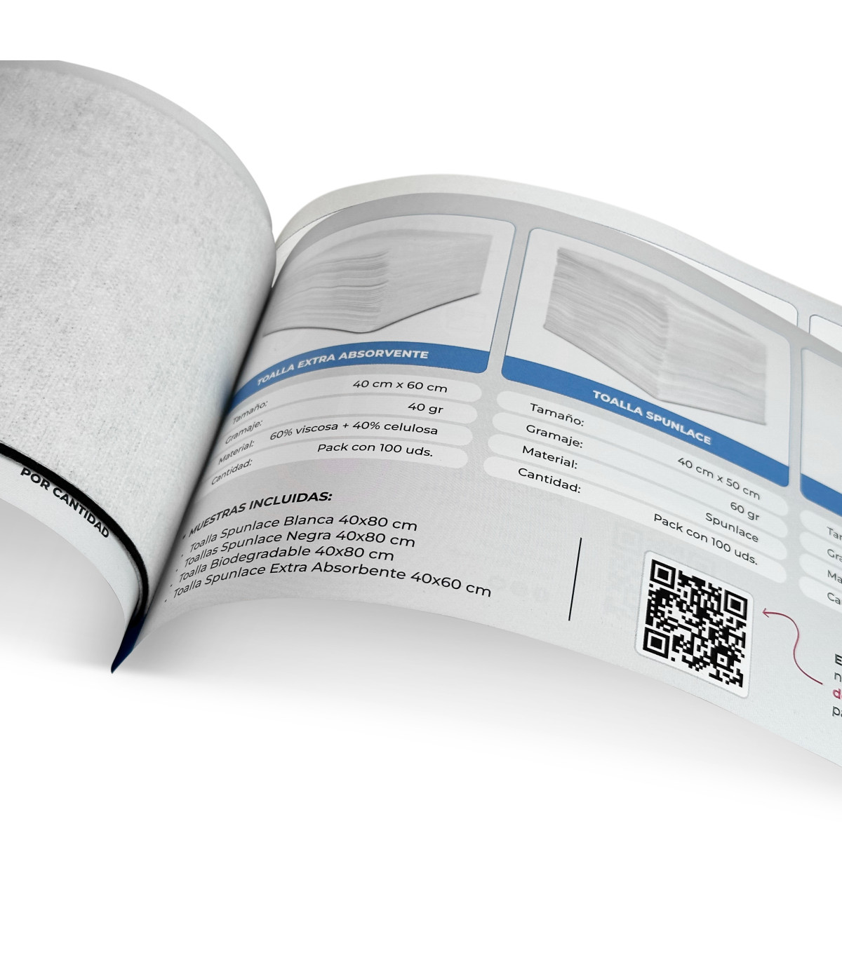 Muestra de Toallas Desechables Papel