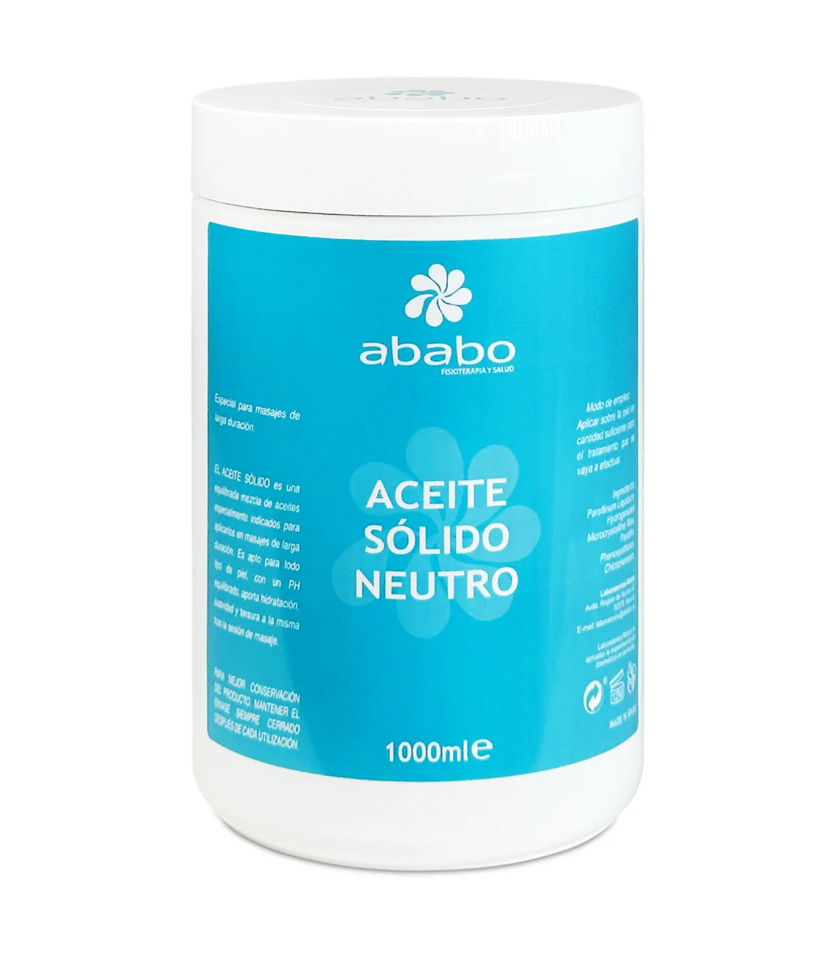 Aceite sólido de masaje neutro 1l