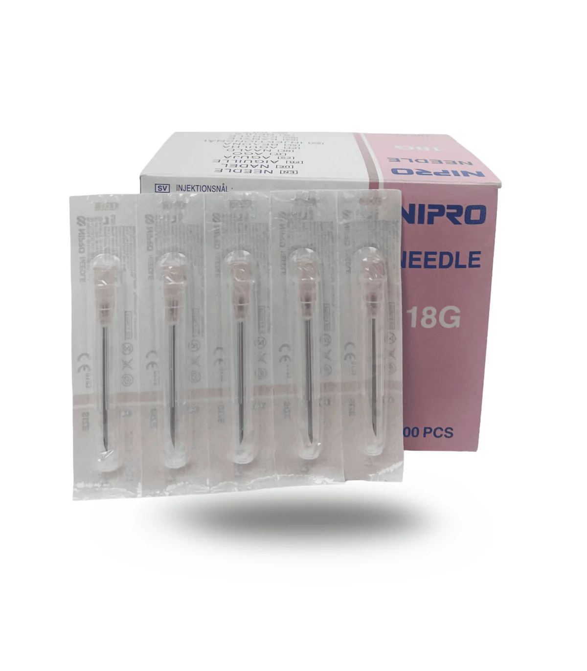 Aguja Hipodérmica | 1.2X40mm 18G 100 Uds
