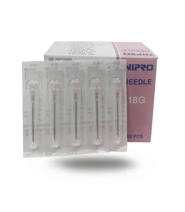 Aguja Hipodérmica | 1.2X40mm 18G 100 Uds