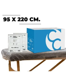 95x220 cm Pilbelless Disposable Adjustable Sheet | Pack of 100 units