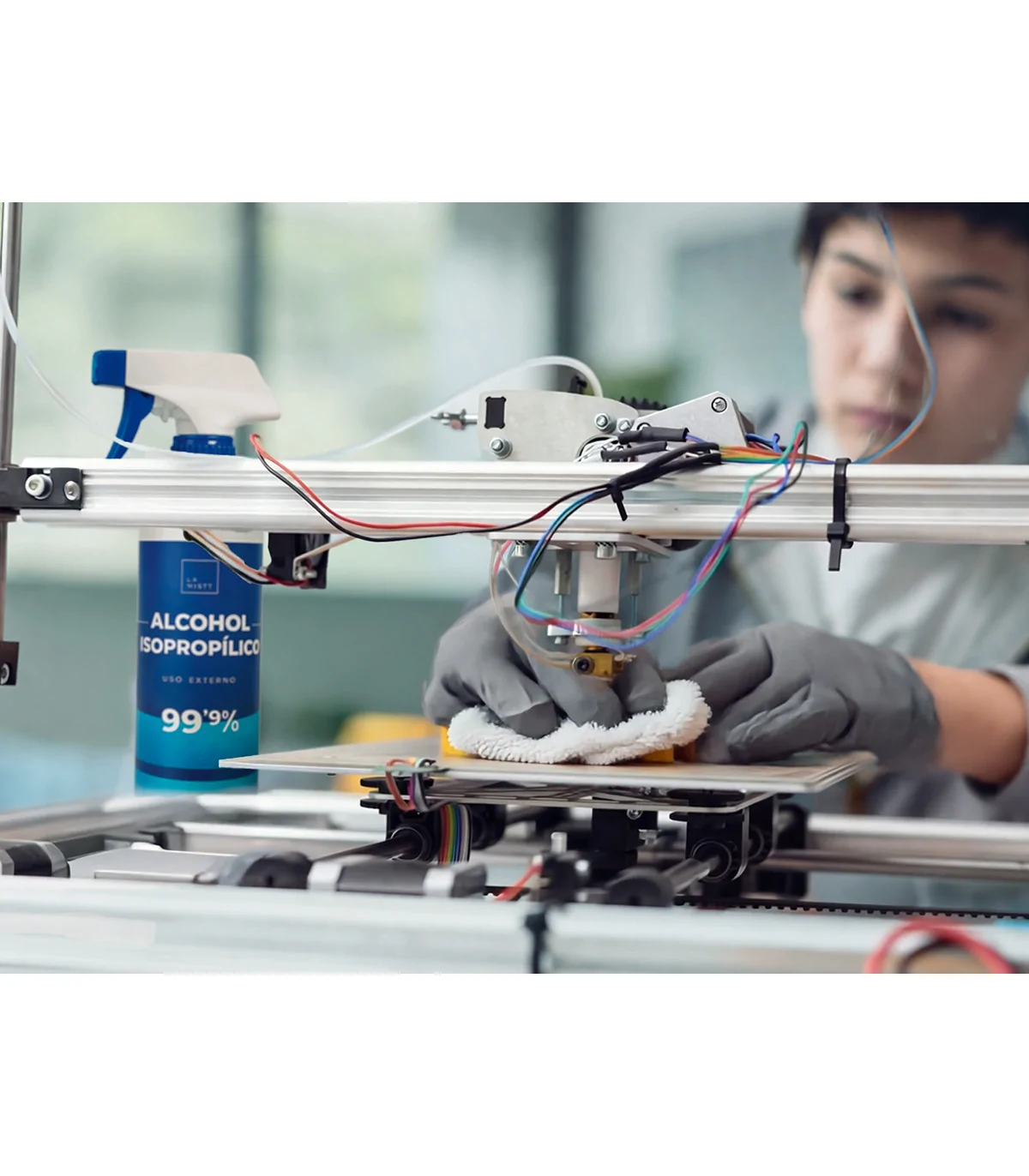 impresión 3d alcohol isopropílico