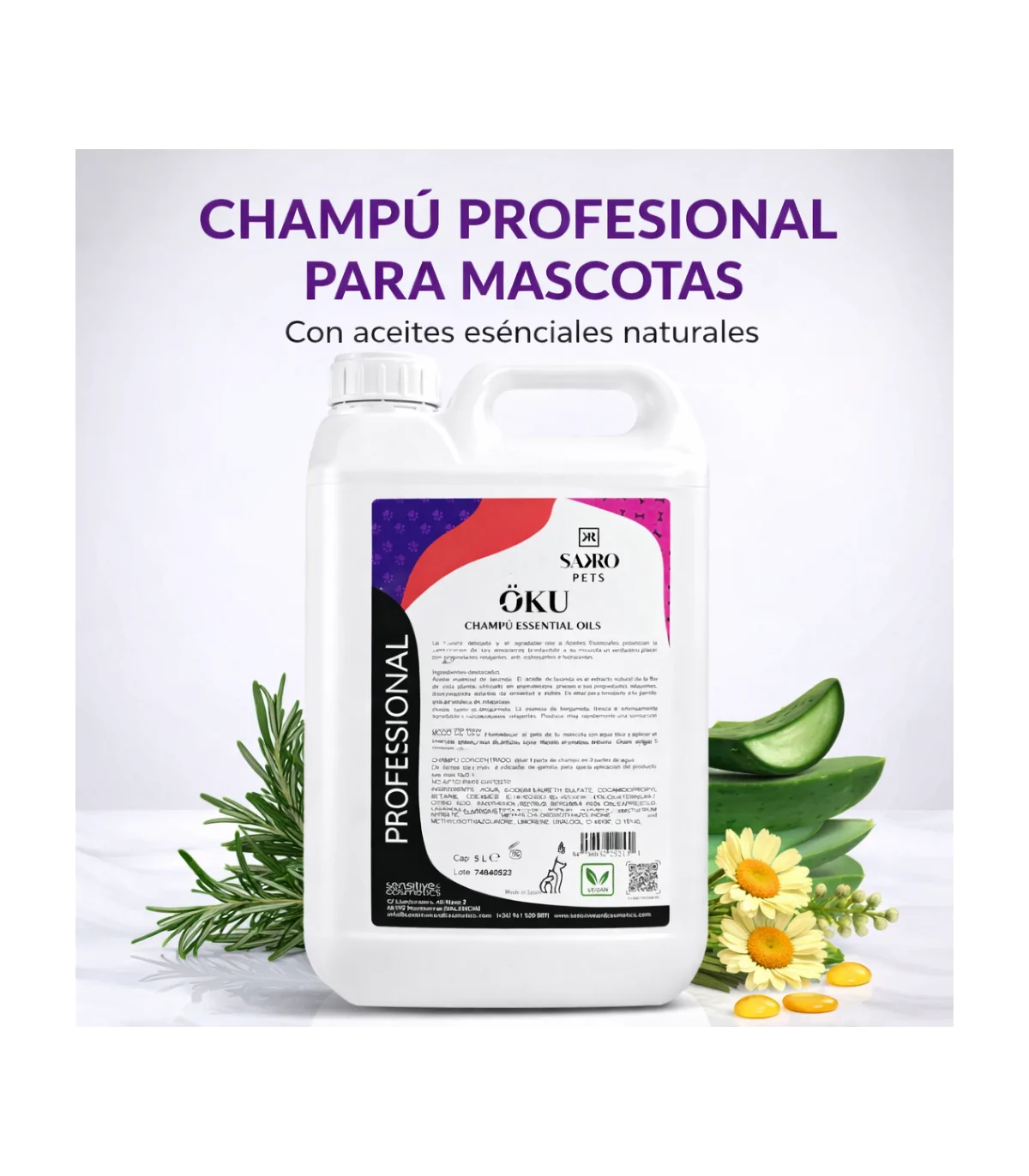 champú profesional para mascotas