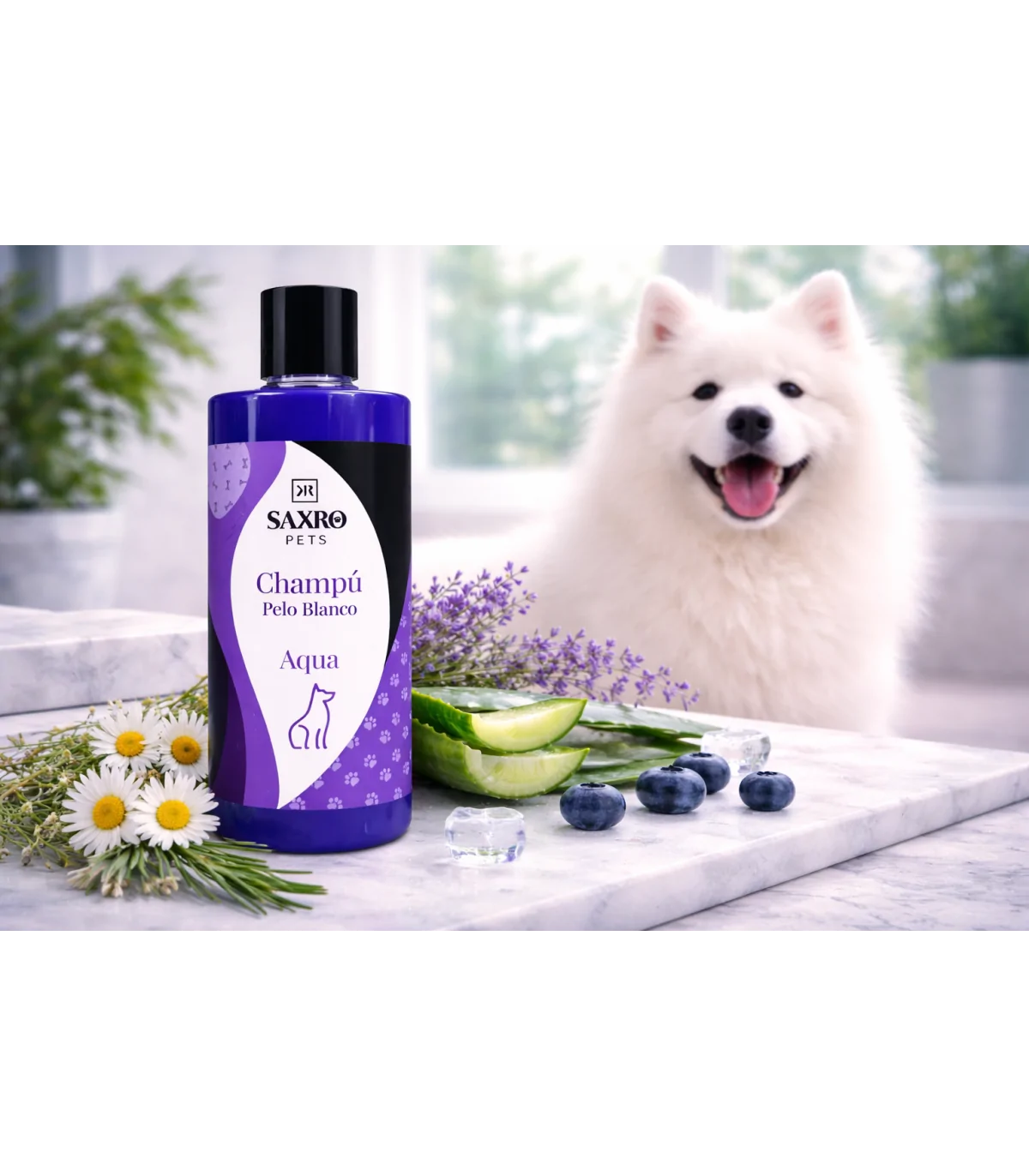 Champú Mascotas Especial Pelo Blanco AQUA 250 ml