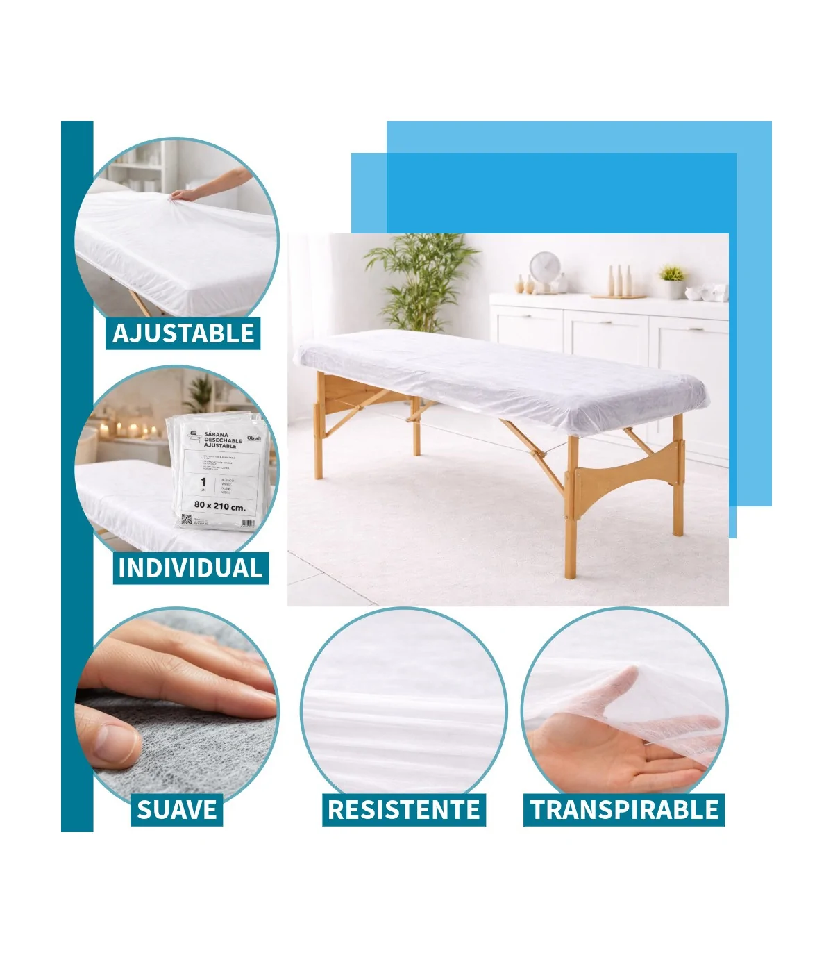 sabana desechable caracteristicas