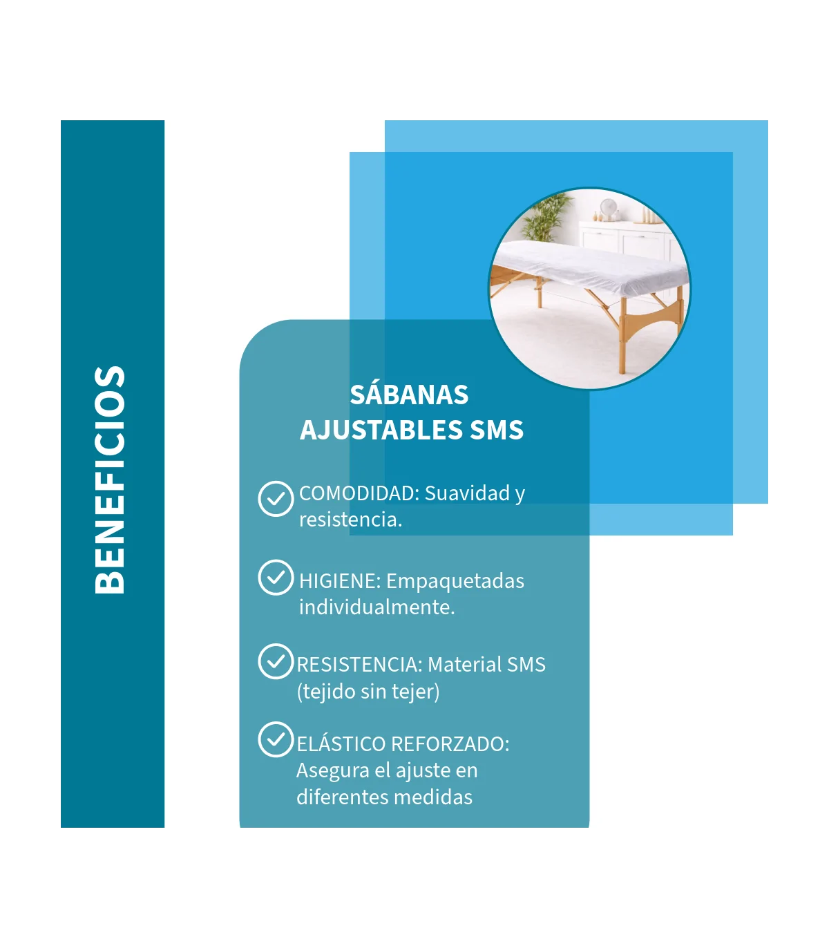 Sábana Desechable Ajustable beneficios