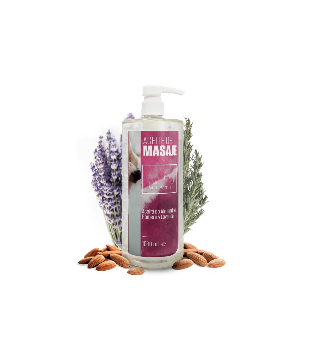 Aceite de Masaje de Almendras, Romero y Lavanda 5L La Mistt