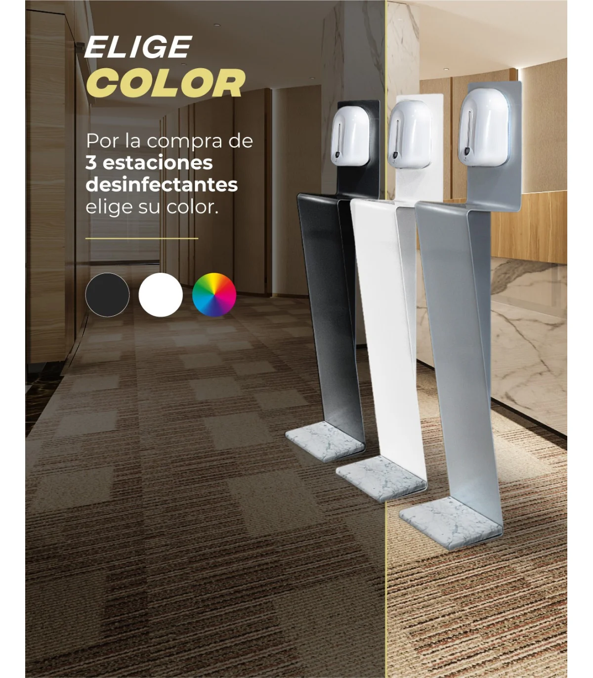 076 Estación Desinfección Manos VICTORIA