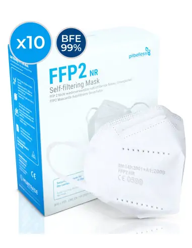 FFP2 - Masque de protection contre la COVID-19 Blanc (10 unités par boîte)